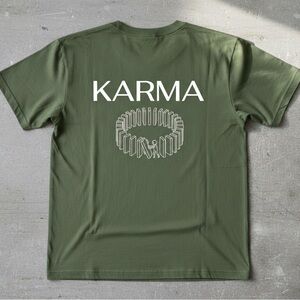 NWT MAP Olive Green Karma Graphic Tee